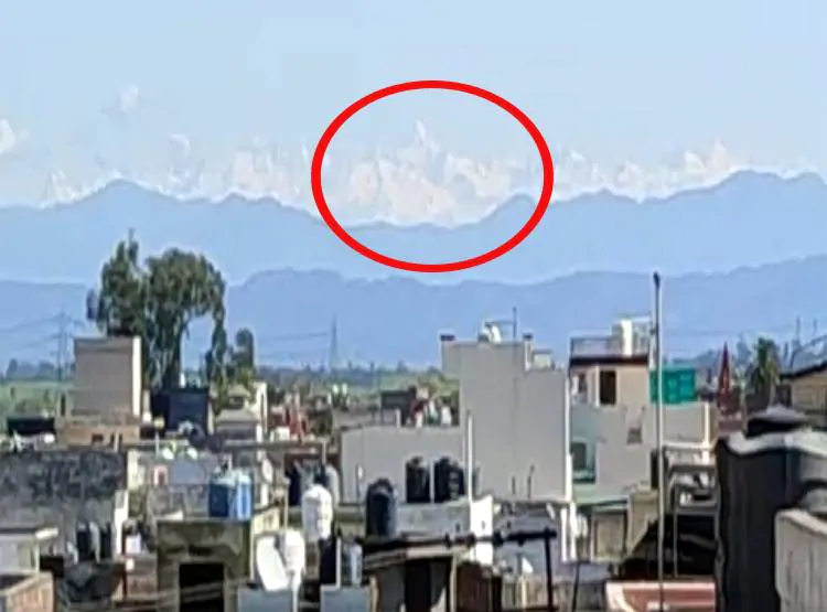 amid coronavirus gangotri himalayan range mountains visible seen ...