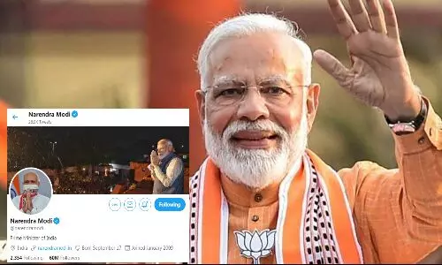 पीएम मोदी के ट्विटर फॉलोअर्स की संख्या हुई 6 करोड़