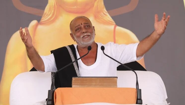 मोरारी बापू की ओर से राम मंदिर निर्माण के लिए 5 करोड़ रुपये दान का ऐलान मोरारी बापू की ओर से राम मंदिर निर्माण के लिए 5 करोड़ रुपये दान का ऐलान