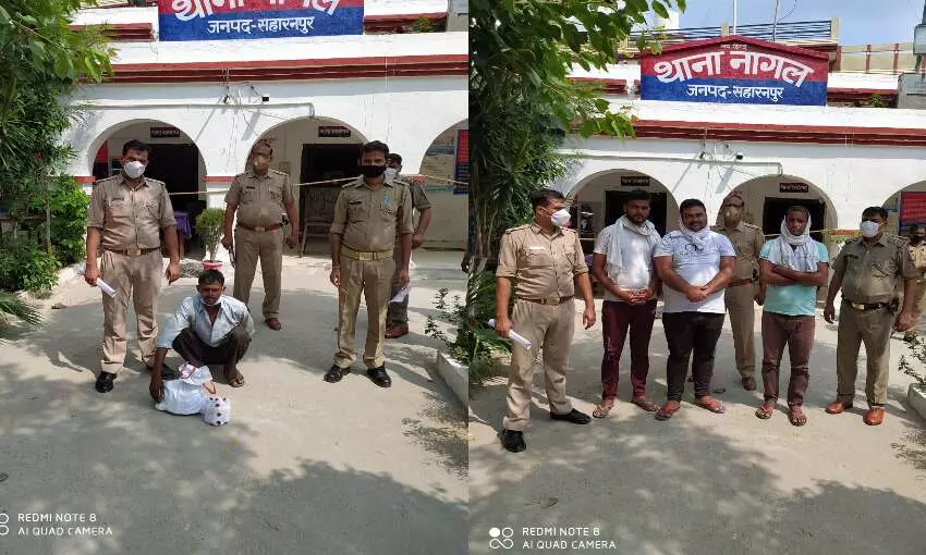 सराहनपुर पुलिस का सराहनीय कार्य, थाना नांगल ने तीन किये गिरफ्तार