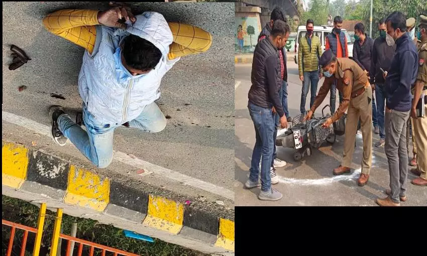प्रयागराज में बदमाशों से पुलिस की मुठभेड़ प्रयागराज में बदमाशों से पुलिस की मुठभेड़