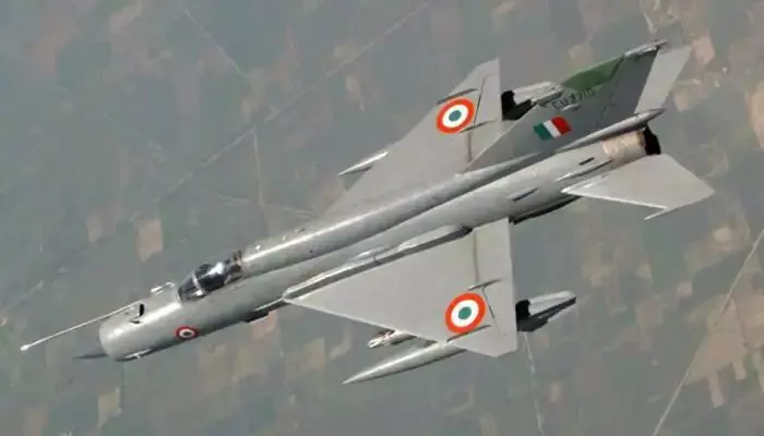 राजस्थान में सूरतगढ़ के करीब IAF का मिग-21 क्रैश राजस्थान में सूरतगढ़ के करीब IAF का मिग-21 क्रैश