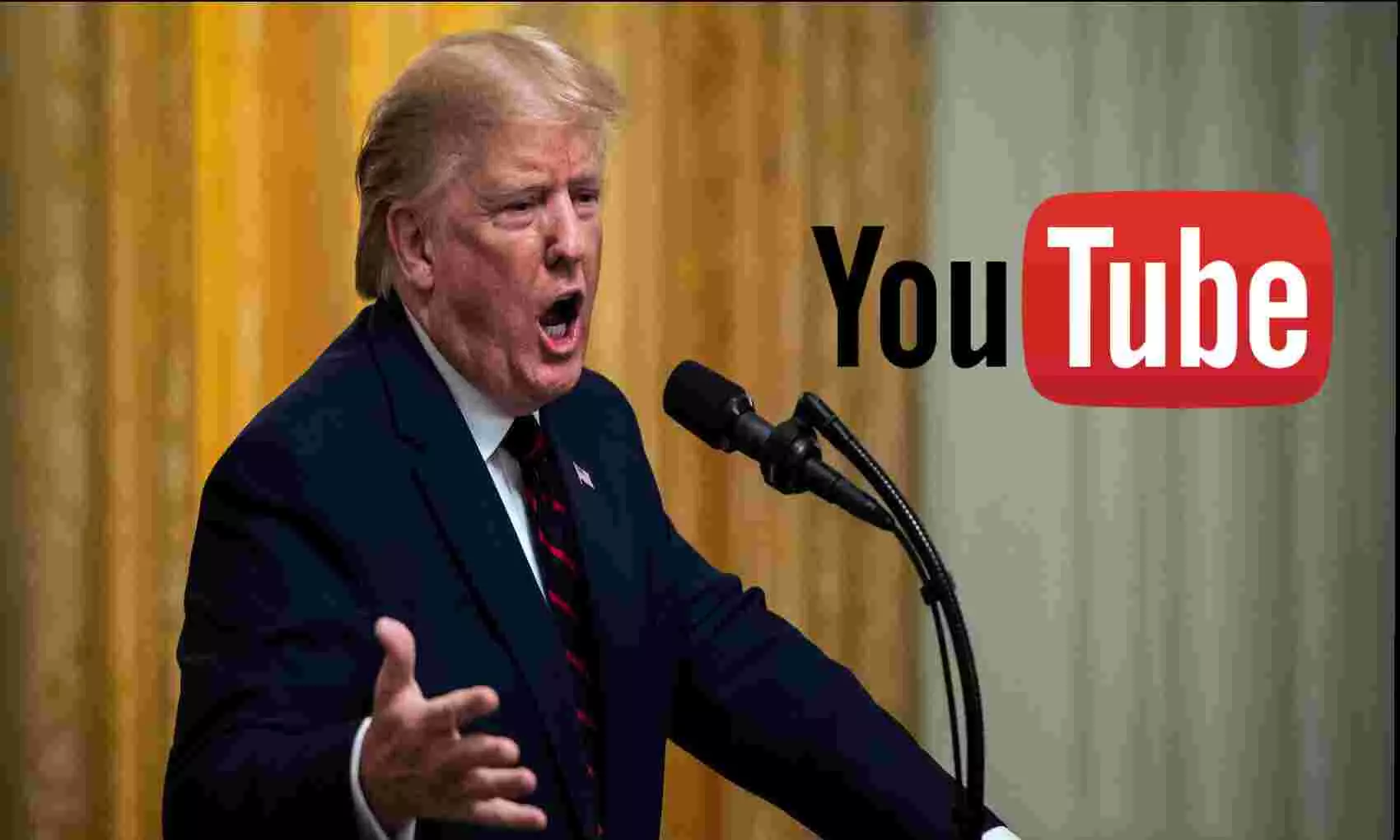 YouTube removes new content uploaded to Trump's channel | Youtube ने भी  राष्ट्रपति डोनाल्ड ट्रंप पर लगाया बैन