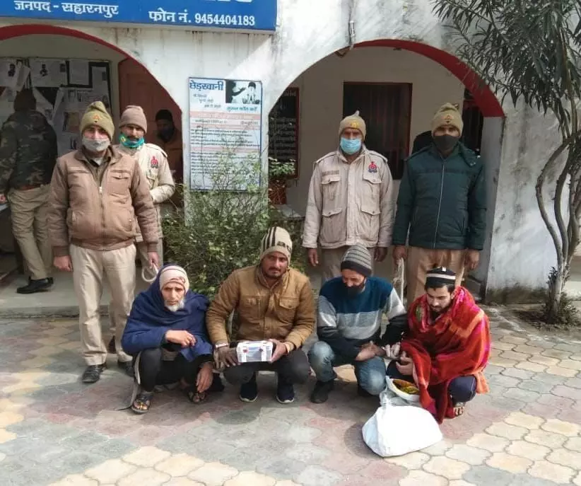 सहारनपुर पुलिस ने 4 गौकशो को किया गिरफ्तार, कब्जे से 1.5 कुन्तल मांस, नकदी, पशु काटने के उपकरण व एक छोटा हाथी बरामद