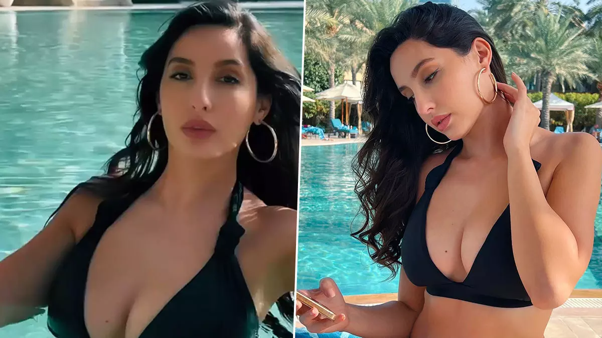 Nora Fatehi Sexy Video: Nora Fatehi Sexy Video: Nora Fatehi Sexy Video: | Nora  Fatehi Sexy Video: Nora Fatehi ने सेक्सी स्विमसूट पहनकर पूल में लगाईं  डूबकी, बोल्डनेस से भरा ये Video