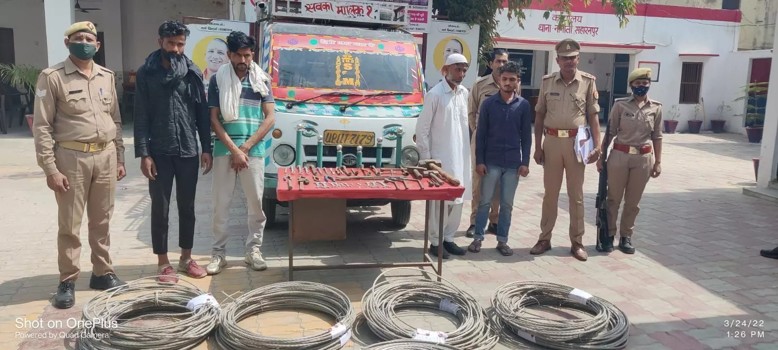 सहारनपुर पुलिस ने मुठभेड़ में 4 शातिर चोर किए गिरफ्तार