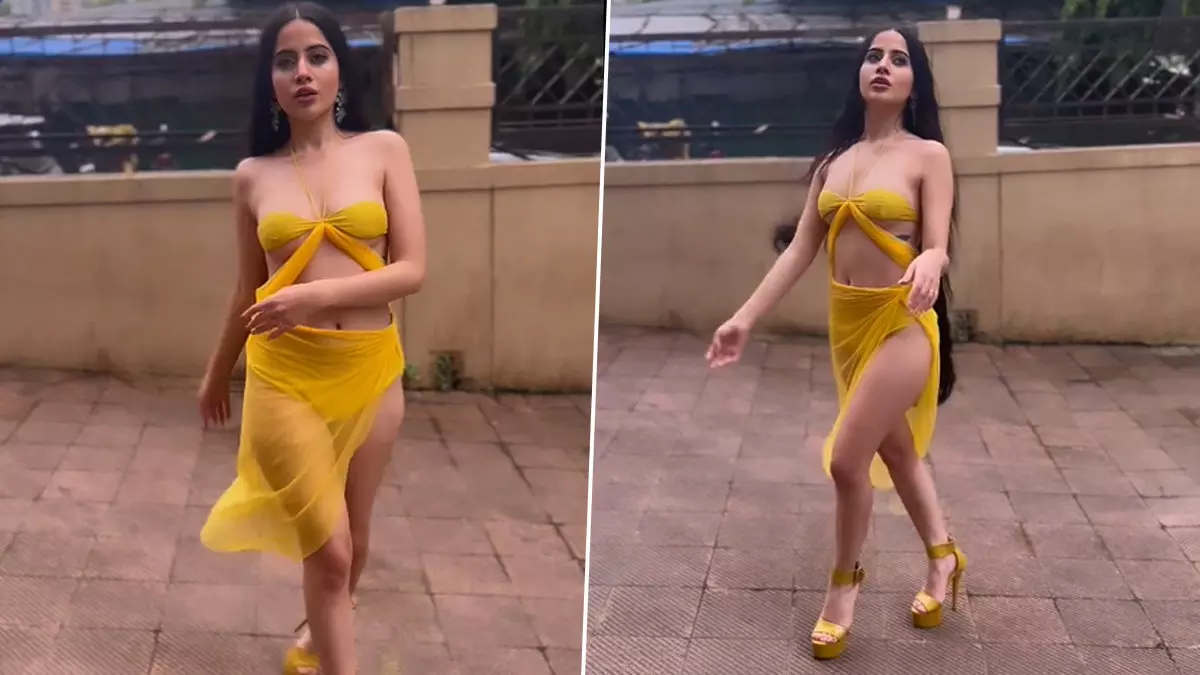 Urfi Javed Sexy Video Photo: Urfi Javed ने रिवीलिंग ड्रेस पहन बढ़ाया सोशल मीडिया का टेम्परेचर, एक्ट्रेस की बोल्डनेस देख यूजर्स हुए लट्टू (Watch Video)