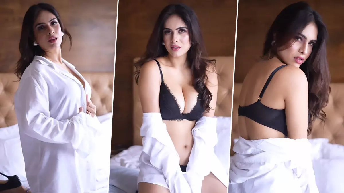 Neha Malik Sexy Video Photos:  Neha Malik ने हॉट ब्रा पहन बेडरूम में कराया बोल्ड फोटोशूट, एक्ट्रेस की हॉटनेस देख आपके उड़ जाएंगे होश