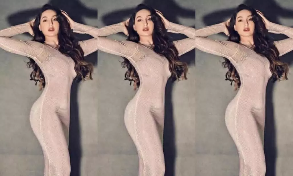 Nora Fatehi Sexy Video Photo: Nora Fatehi ने सेक्सी गाउन पहन दिखाईं Sexy अदाएं