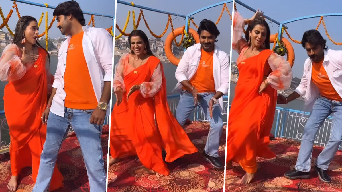 Akshara Singh Sexy Video Akshara Singh Did A Sexy Dance On A Boat With Bhojpuri Star Pradeep 0807