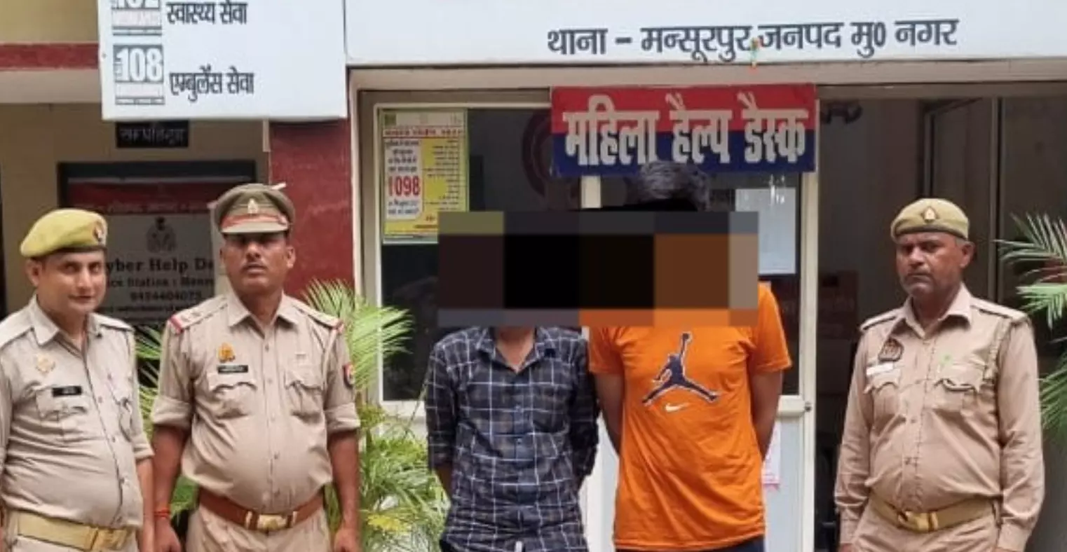 मुज़फ्फरनगर : मन्सूरपुर पुलिस द्वारा मोबाईल टावरों से बैट्री चोरी करने वाले 2 शातिर चोर गिरफ्तार