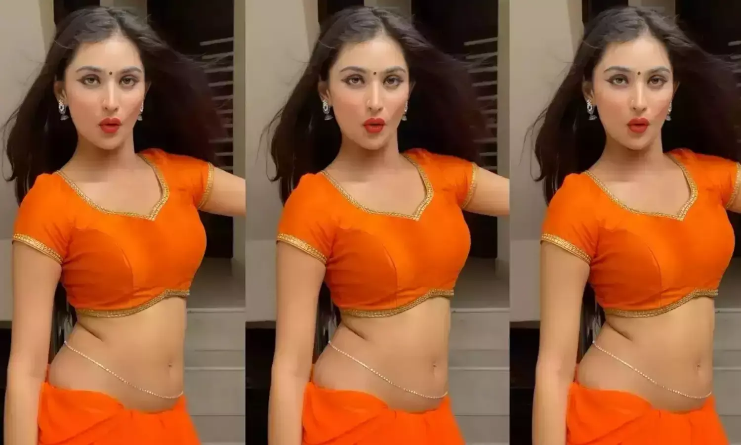 Desi Bhabhi Sexy Video: Sexy Desi Bhabhi in sexy saree created a stir,  people went crazy after seeing her sexy dance. | Desi Bhabhi Sexy Video:  सेक्सी साड़ी मे सेक्सी देसी भाभी